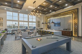 The overlook at interquest apartments resident clubhouse